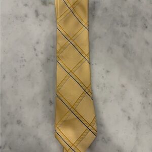 Michael Kors Yellow Checkered Tie